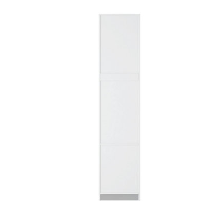 Standard kitchen Pantry,Tall Cabinet,Freestanding Cabinet with  one door  and two drawers for Kitchen, Dining Room, White