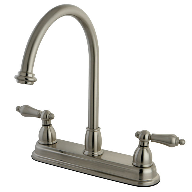 Distributeur d'eau chaude et froide, Nickel brossé