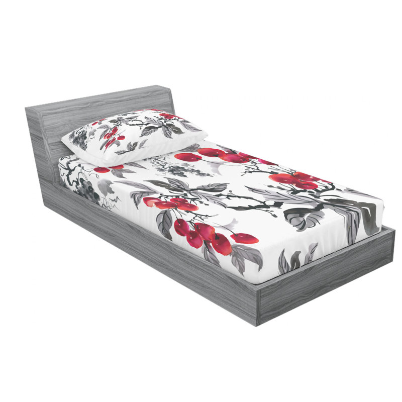 Microfiber Sheet Set, Twin Sheet Set with Fitted Sheet