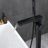 Bathtub Faucet With Hand Shower In Matte Black - Modern Design, Corrosion , Includes Diverter Single Handle Shower, , Material