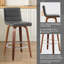 65 CM Swivel Bar Stools With Back Faux Leather Upholstered-119423182-124571191