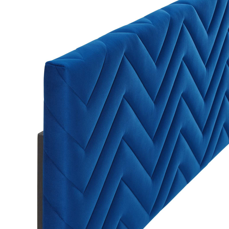 Tête de lit Mercy, Simple, Bleu marine