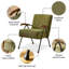 Motif de fauteuil en tissu coloré, chaise d'appoint moderne à haut dossier, chaises de salon avec pieds en métal et rembourrage doux, chaises de canapé pour le bureau personnel, la chambre à coucher, la salle à manger