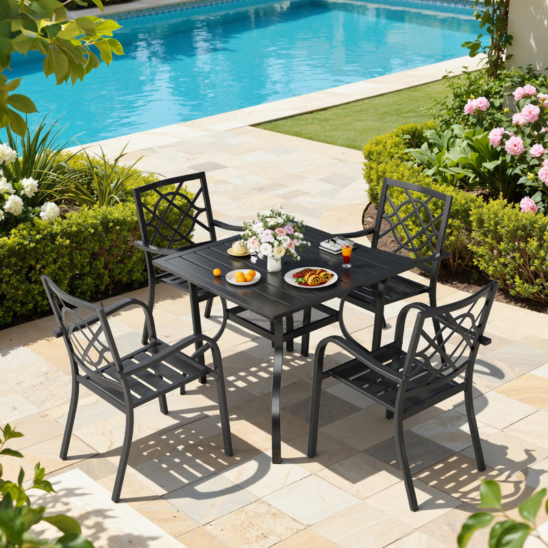 Jayc Outdoor Stacking Dining Armchair