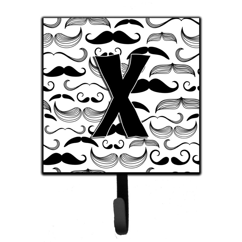 Porte-laisse moustache et crochet mural, X