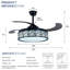 Villisca 42'' Ceiling Fan with LED Lights