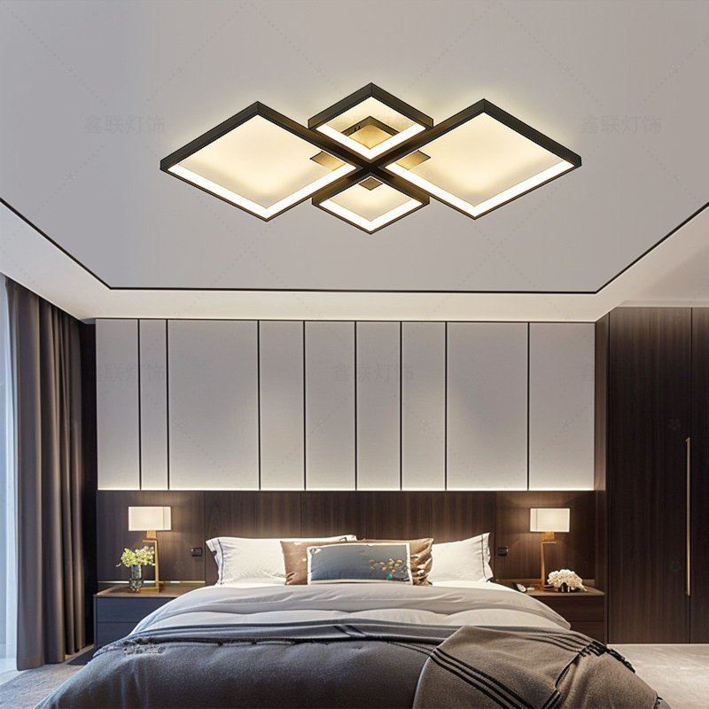 1 - Light Chandelier, Black