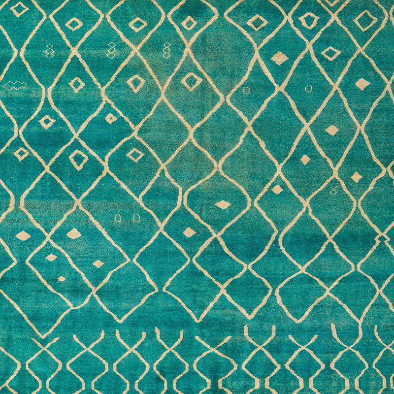 Abstract Indoor Rug, Square 3'