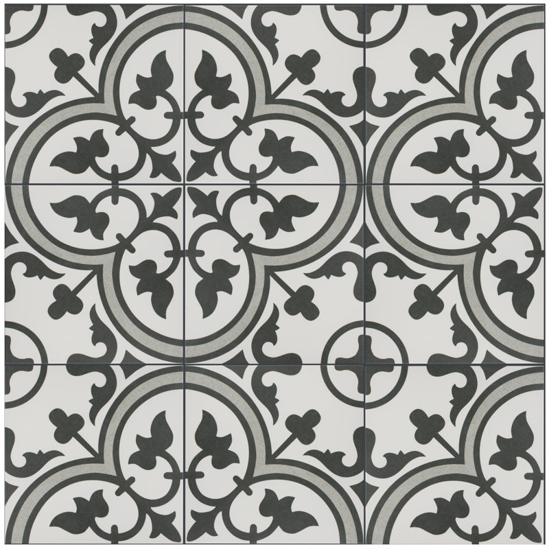 Arte 10" x 10" Porcelain Patterned Wall & Floor Tile