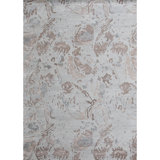 Abstract Area Rug in Beige/Gray/Light Blue/Natural