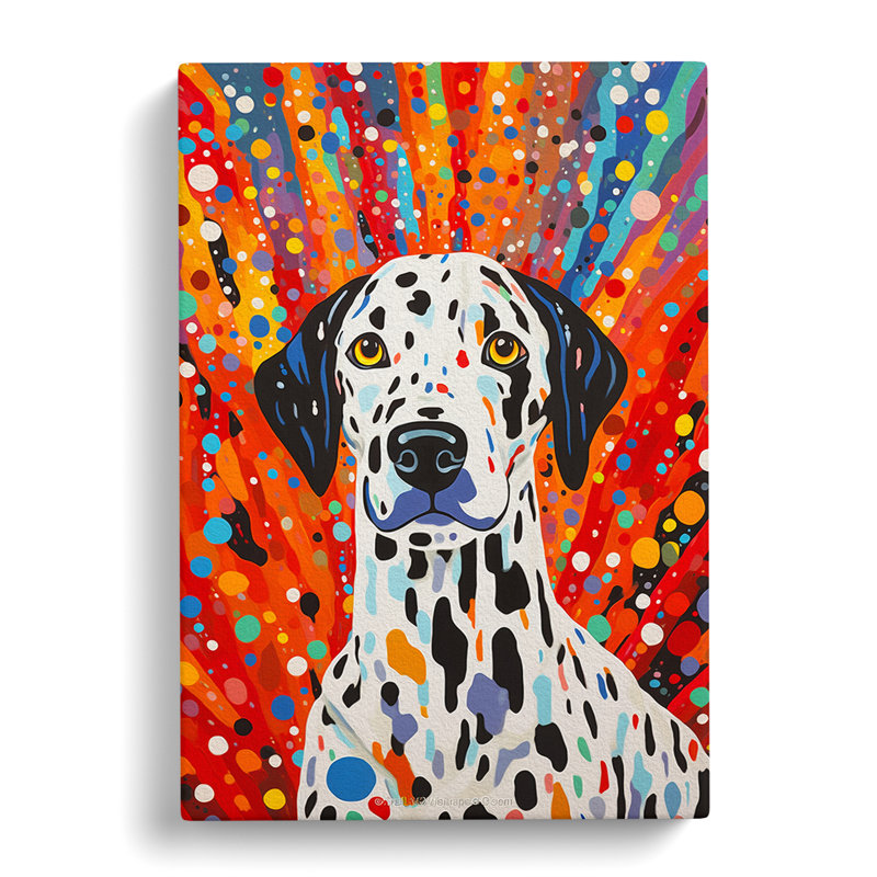 Dalmation Colour Field - Print, 50cm H x 35cm W x 3cm D