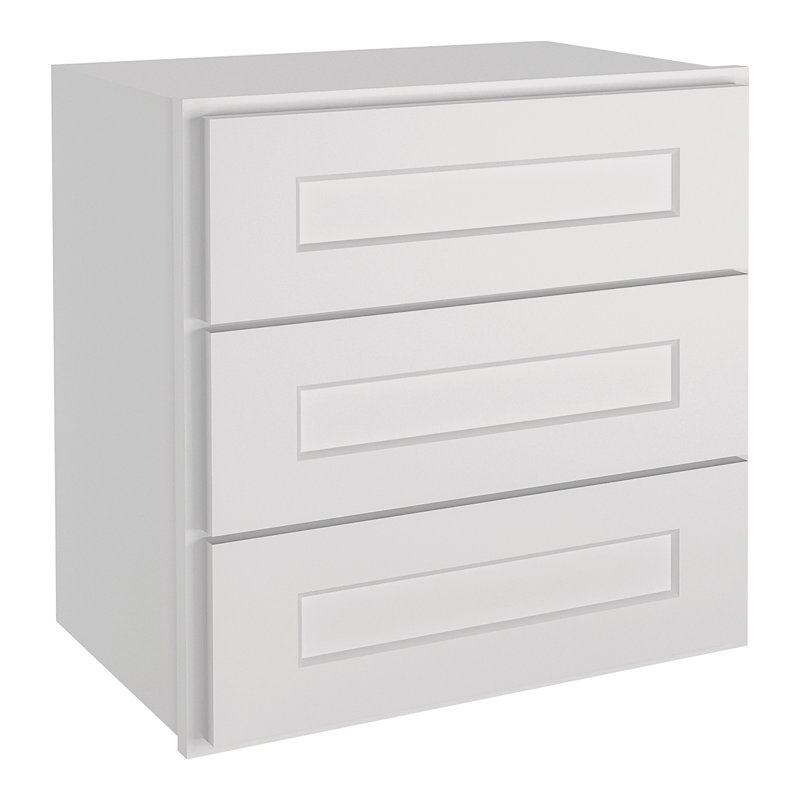Armoire de cuisine standard à fermeture en douceur H 18 po x P 12 po Homlux, H 18 po x l 18 po, Blanc shaker