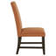 Chaise d'appoint rembourrée en tissu Bernson orange saumon (ensemble de 2) Berning-1507423282