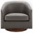 Bennett Faux Leather Swivel Barrel Chair-115700656