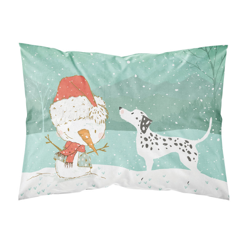 Snowman Christmas Microfiber, Dalmatian