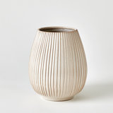 Vertical Ribbed Vase-Lg