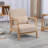 Solid Wood Frame Armchair