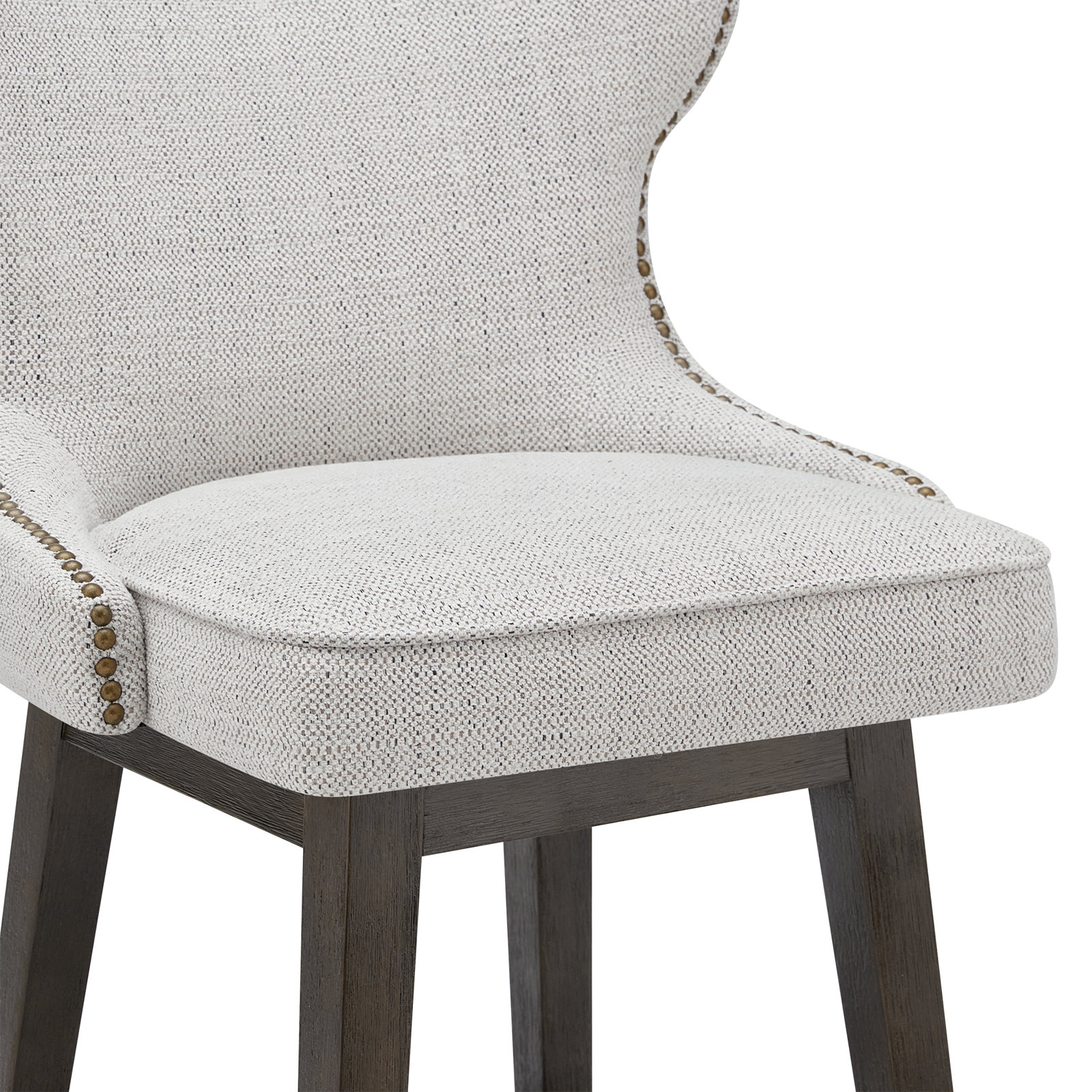 Caraline Swivel Bar and Counter Stool, Counter Stool (26" Seat Height), White