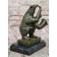 Ours jouant du saxophone, sculpture en bronze - Art animalier fantaisiste