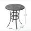 Table de bar en fonte d'aluminium