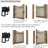 Self Locking Gate Latch, Heavy Duty Double Side Gate Latches Black for Outdoor Fence, Wooden Gates