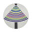 Christmas Tree Brights Pebble 16" Vinyl Placemat-118589464