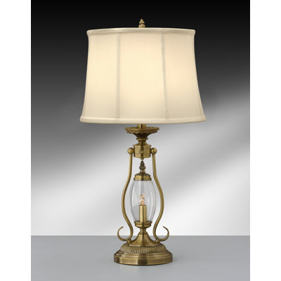 Revere 27" Satin Antique Brass Table Lamp