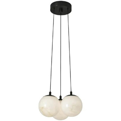 Marbre de luxe espagnol avec art moderne et éclairage à DEL (3 têtes)