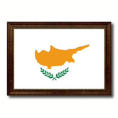 Cyprus Country Flag Print on Canvas