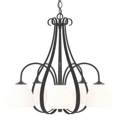 Lustre classique / traditionnel à 5 lumières Sweeping Taper