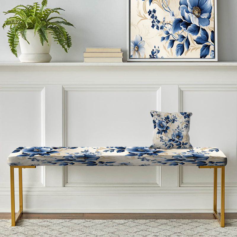 Banc en tissu Cobalt Blue Cameo