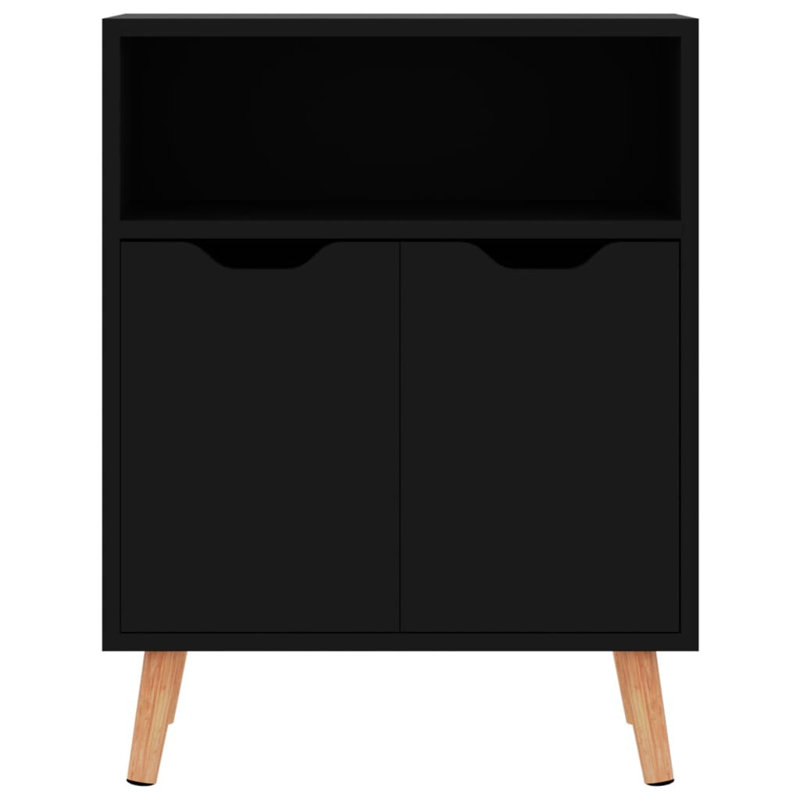 Sideboard 60x30x72 cm Engineered Wood, High Gloss Black