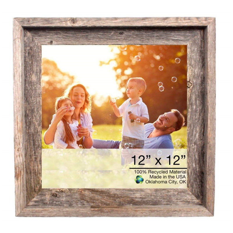 Cadre 11 po x 14 po gris naturel patiné, 21 po x 26 po