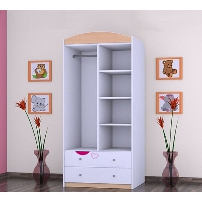 Cloutier 2 Door Wardrobe, Beige