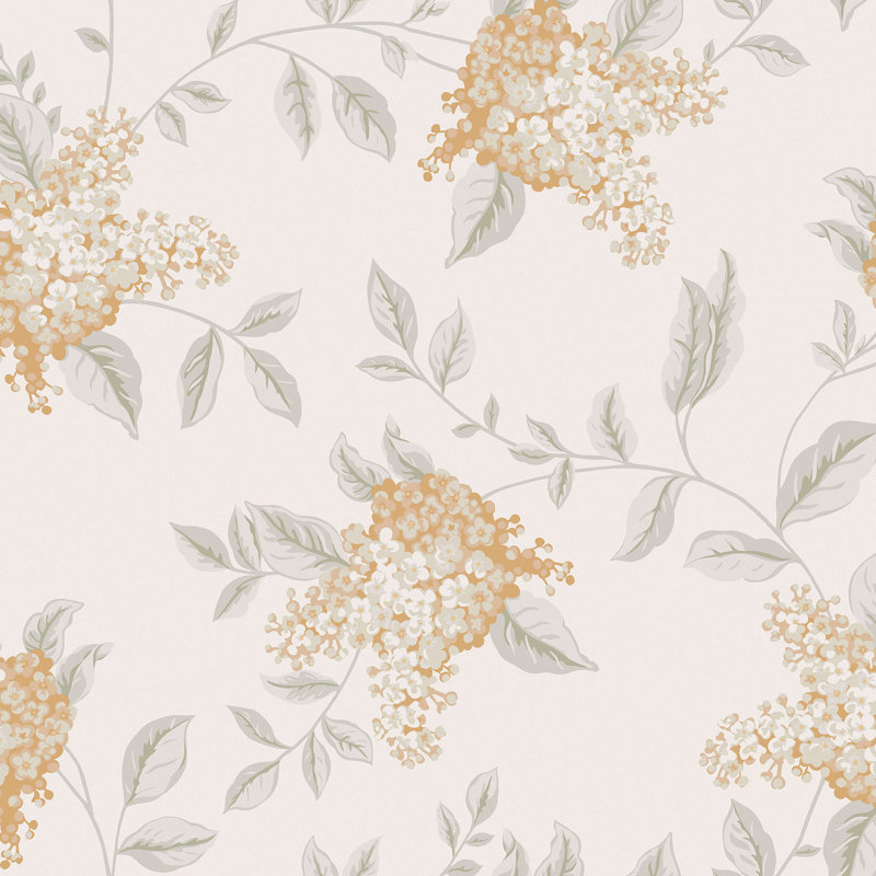 Papier peint Laura Ashley Portland Fern, Orange