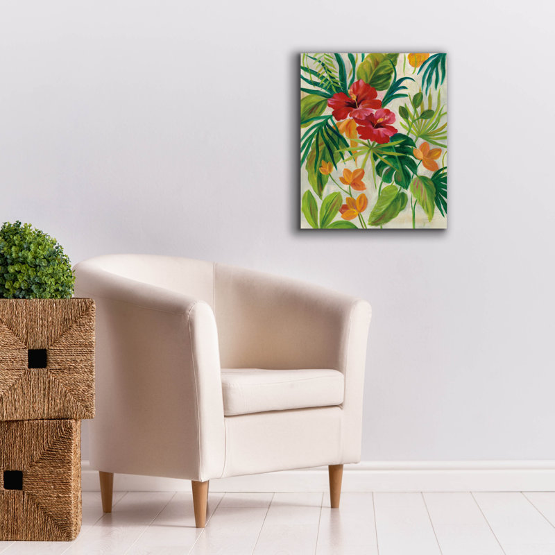 «Tropical Jewels II» par Silvia Vassileva, art mural sur toile, H 24 po x l 20 po x P 0,75 po