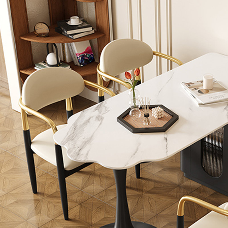 Exquisite And Durable Armrest Sponge Dining Chairs