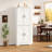 Tall Kitchen Storage Cabinet with 4 Doors – Modern Wooden Sideboard with Adjustable Shelves – Vertical Floor Cupboard for Living Room, Dining Room, Bathroom, Laundry – Wood Grain Finish, Anti-Tip Kit-577140175