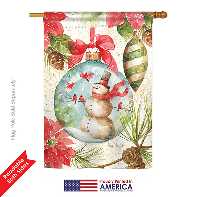 Drapeau de maison en polyester 40 x 28 po Floy