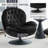 Zenon Velvet Swivel Accent Chair with Ottoman-991307799