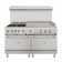 60 In. Commercial Range with 36 In. Griddle, 