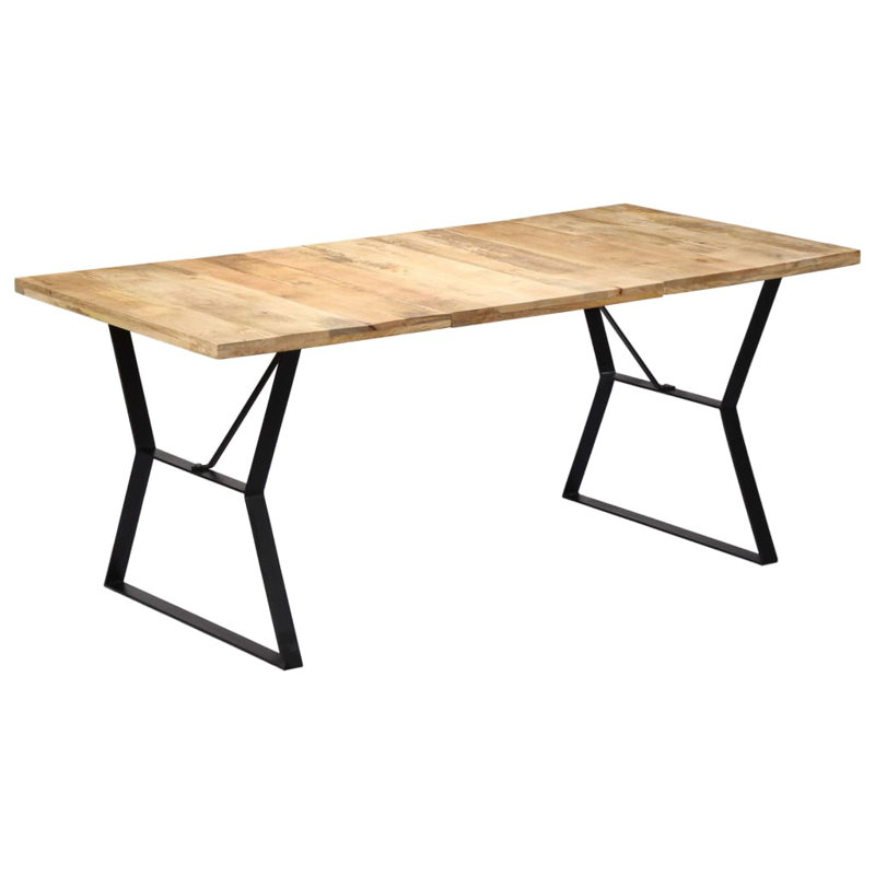 Table de salle à manger, L 35,4 po x L 70,8 po, Brun