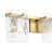 3 - Light Ripped Textured Water Glass Vanity Light