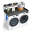 Washer Dryer Countertop for the Top, Wood Washer Dryer Topper with 2-Tier Shelf Universal Fit, Laundry Countertop with Edge Rails, 54" Width x 27" Depth Laundry Counter Storage Organization-349289373