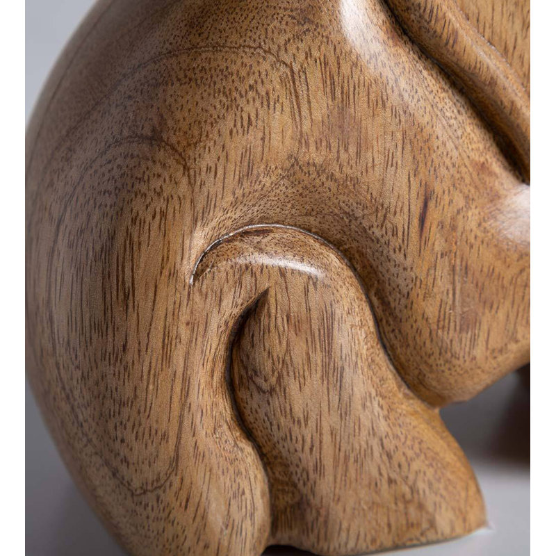 Hand-Carved Wooden Elephant Wine Bottle Display