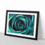 A Teal Rose - Picture Frame Painting Print-56633249-56633251