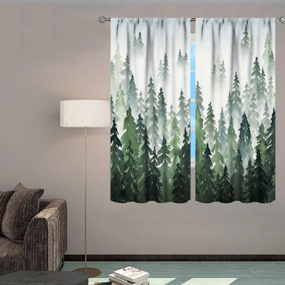 Polyester Room Darkening Curtain Pair