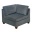 Canapé modulaire 9 pièces en chenille grise d'aspect classique et de conception modulaire pour le salon, 3 canapés d'angle, 4 fauteuils sans accoudoirs, 2 coussins de dossier, dossier