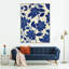 «Blue Blossoms» par Janice Sadler - peinture sur toile tendue-46343955-47480033