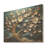 Blue And White Orchid Tree Golden Of Branches VI - Tree On Wood Print-143553098